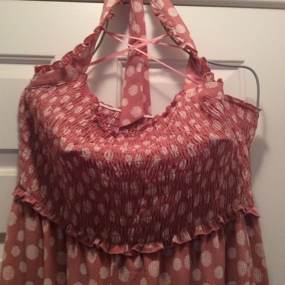 ♨️FLASH♨️HalterTop PolkaDot ElasticBodice Jumpsuit - Picture 5 of 7